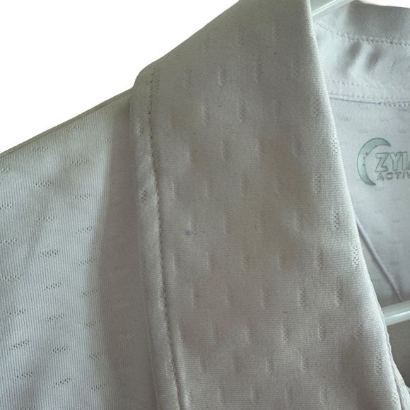 NWT ZYIA Active White Active Slit Polo, Size S - Picture 11 of 11